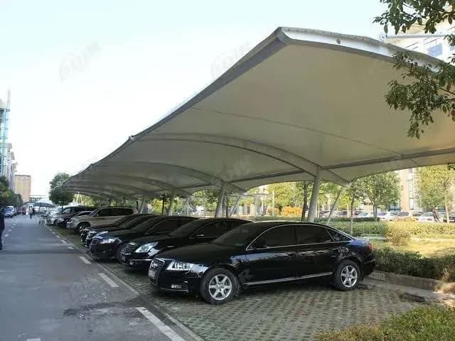Kanopi Area Parkir kain membran Seni Karya Membran 3