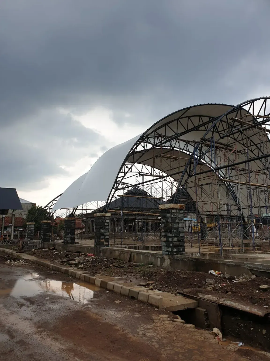 Membran Proyek Besar kain membran Seni Karya Membran 4