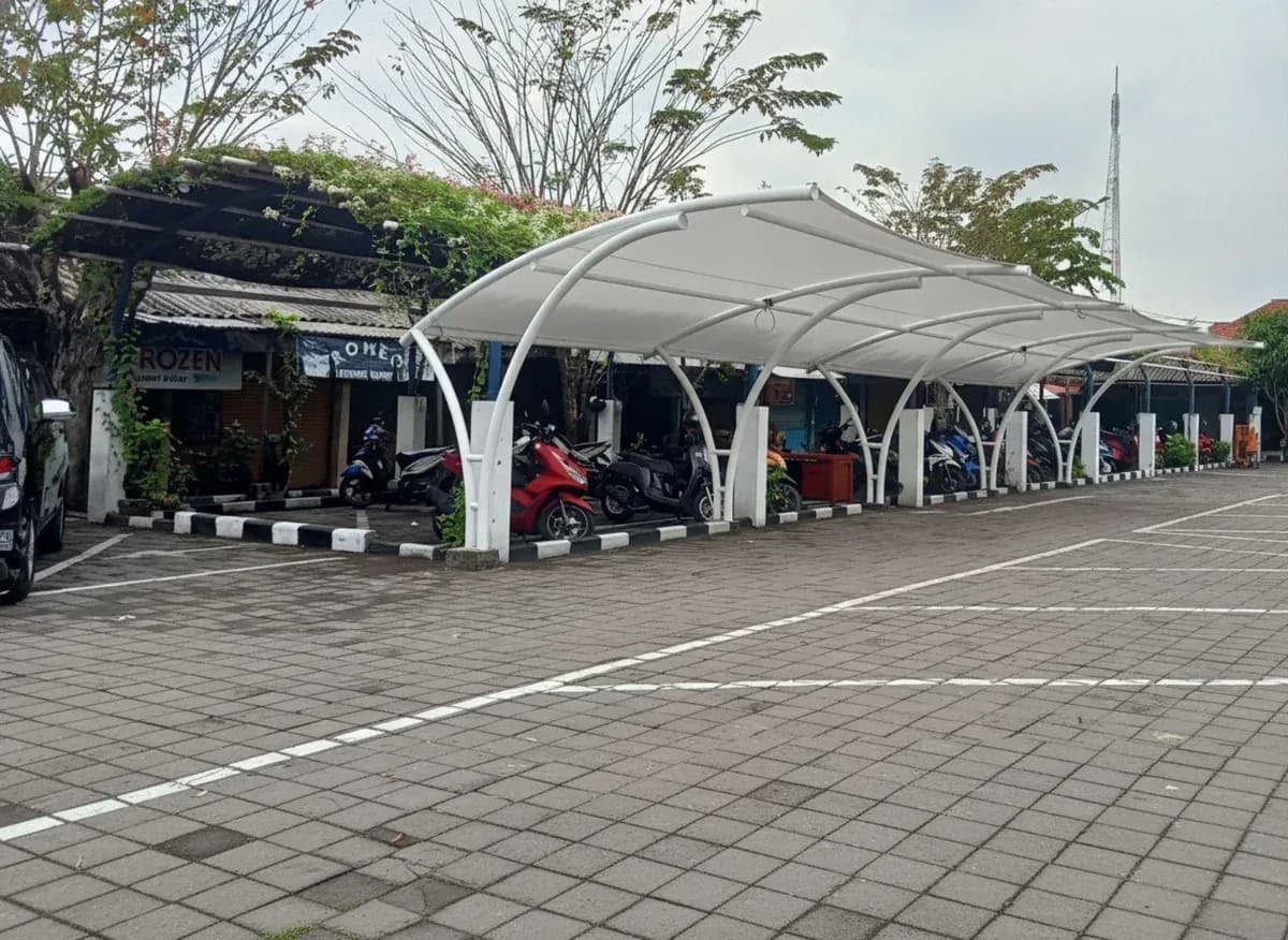 Kanopi Area Parkir kain membran Seni Karya Membran 2